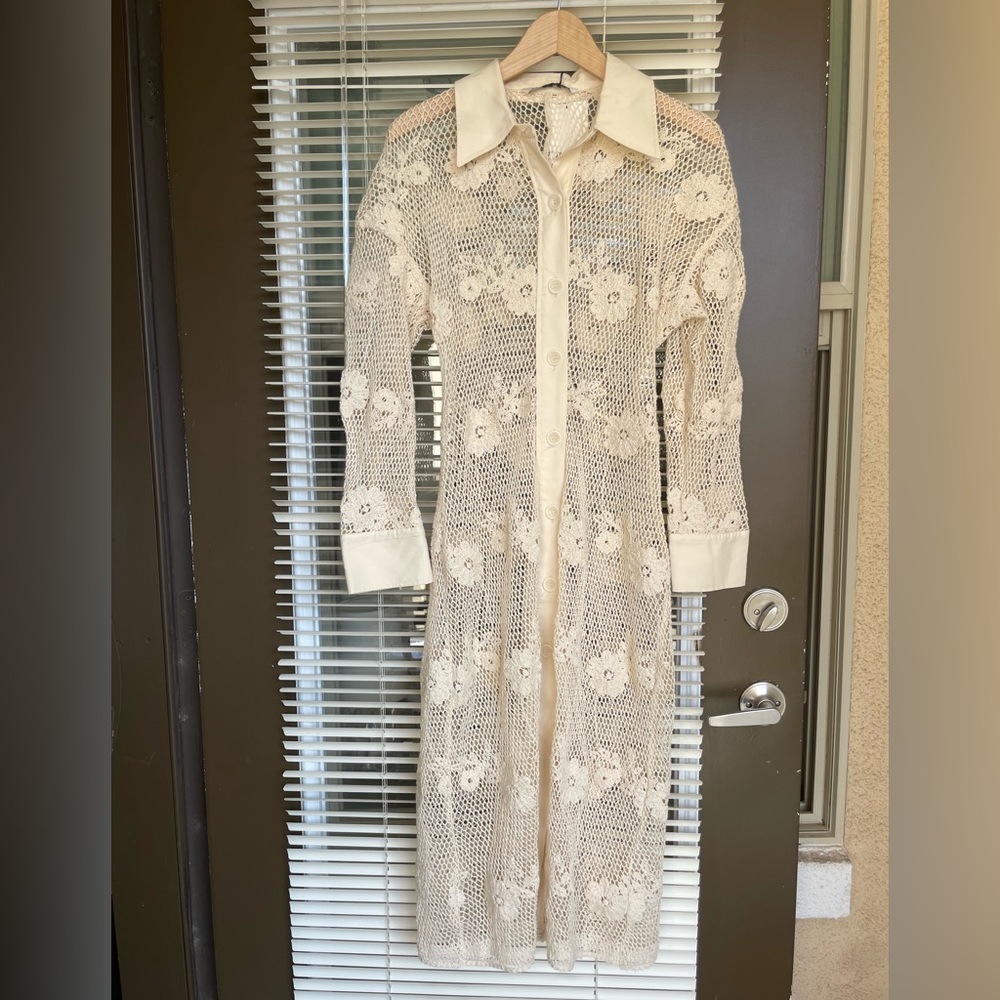 Zara see through woven dress